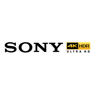 Sony 4K HDR Ultra HD Logo PNG Vector