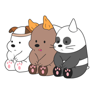 We Bare Bears Cosumes Logo PNG Vector