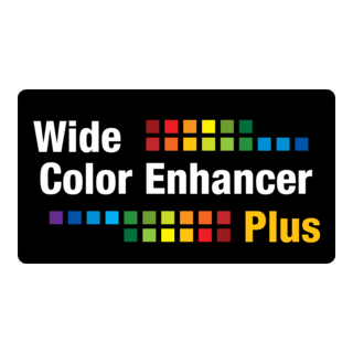 Wide Color Enhancer Plus Logo PNG Vector