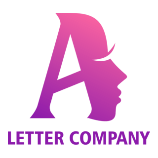 Woman Letter A Company Logo PNG Vector
