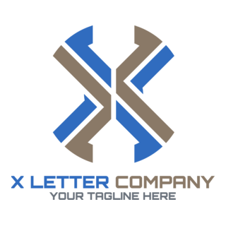 X Letter Company Logo PNG Vector