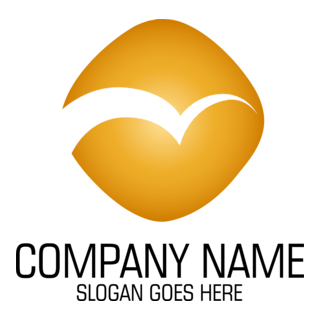 Yellow Abstract Company Logo PNG Vector