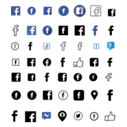 50 Facebook Icons Logo PNG Vector