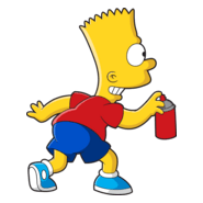 Bart Simpson Pixando Logo PNG Vector