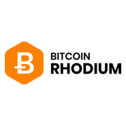 Bitcoin Rhodium Logo PNG Vector