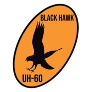 BLACK HAWK AGUILA AMARILLA UH 60 Logo PNG Vector