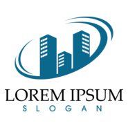 Blue Real Estate Company Logo PNG Vector