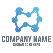 Blue Tech Company Logo PNG Vector