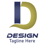 D Letter Company Logo PNG Vector