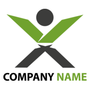 Green Human Logo PNG Vector