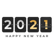 Happy New Year 2021 Scoreboard Logo PNG Vector