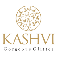 KASHVI Gorgeous Glitter Logo PNG Vector