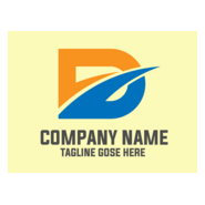 Letter D Modern Logo PNG Vector