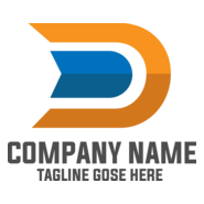 Letter D Modern Logo PNG Vector