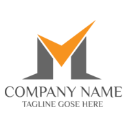 Letter M Business Logo PNG Vector