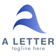 Purple A Letter Logo PNG Vector