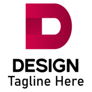 Red D Letter Logo PNG Vector