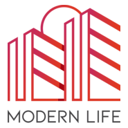 Red Modern Towers Logo PNG Vector