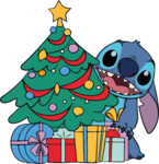 Stitch navideño Logo PNG Vector