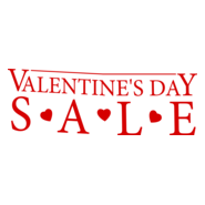 Valentine's Day Sale Logo PNG Vector