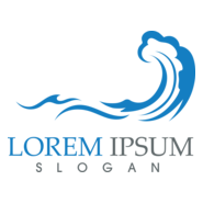 Water Wave Logo PNG Vector