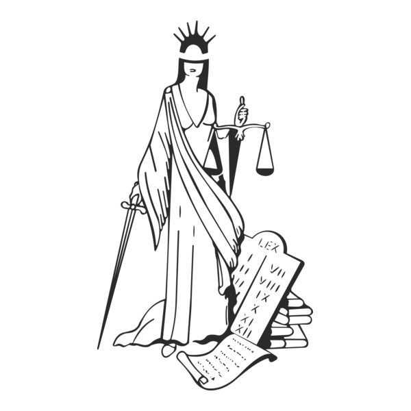 Deusa Themis Justice Logo PNG Vector