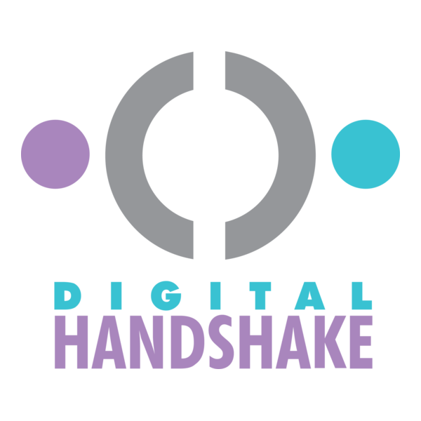 Digital Handshake Logo PNG Vector