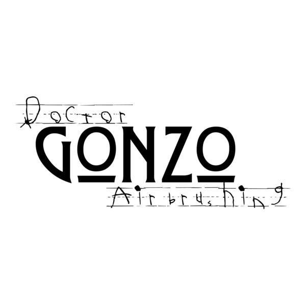 Doctor Gonzo Airbrushing Logo PNG Vector