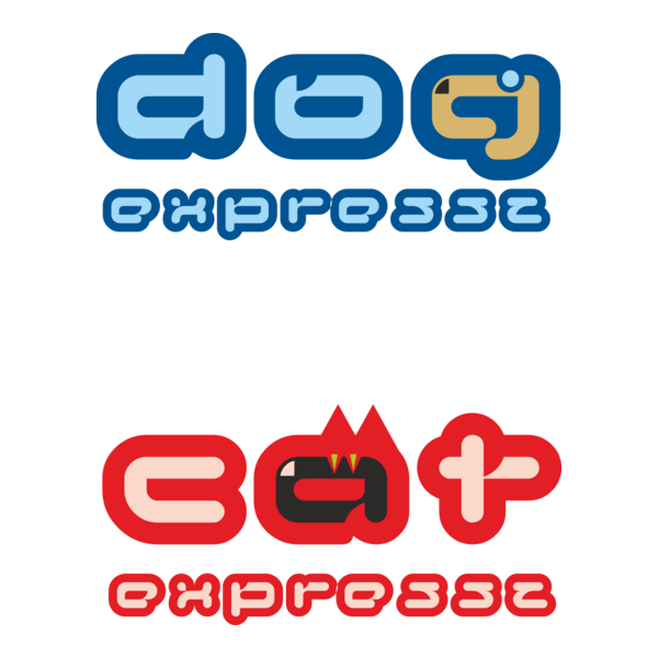 Dog, Cat Express Logo PNG Vector