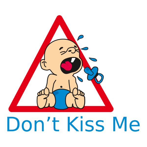 Don't kiss me Logo PNG Vector