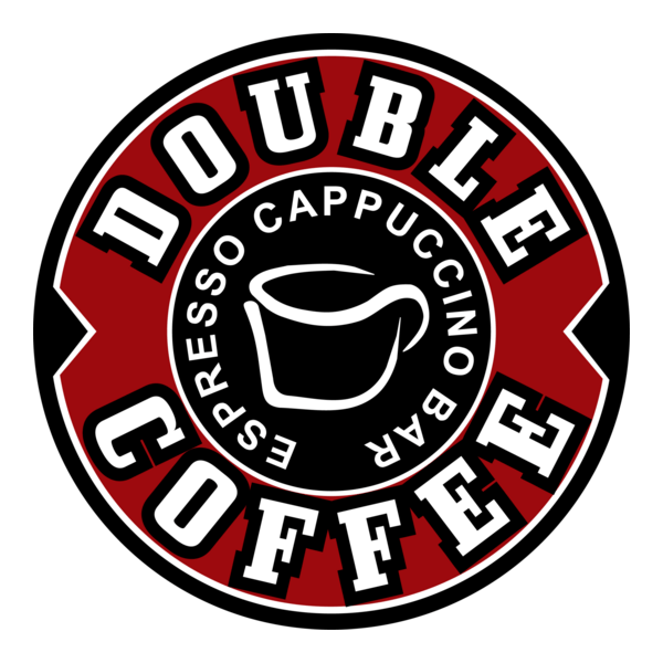 Double Coffee Logo PNG Vector