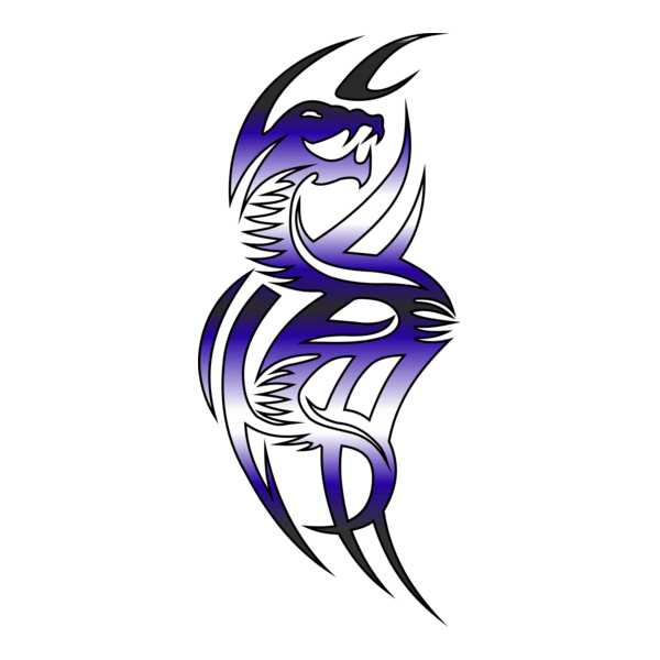 Dragon Tattoo Logo PNG Vector