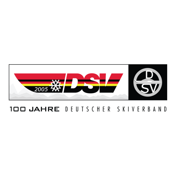 DSV 100 Jahre Deutscher Skiverband Logo PNG Vector