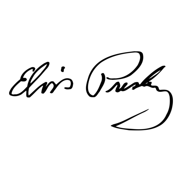 Elvis Presley signature Logo PNG Vector