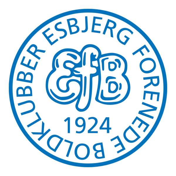 Esbjerg Forenede Boldklubber Logo PNG Vector