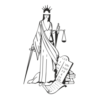 Deusa Themis Justice Logo PNG Vector