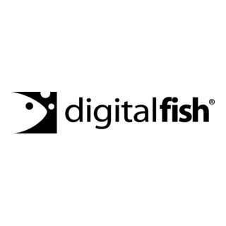 Digital Fish Logo PNG Vector