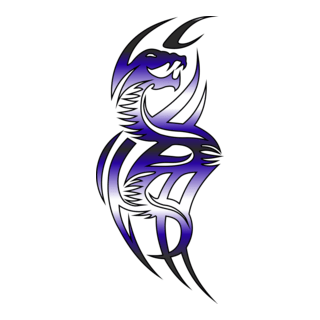 Dragon Tattoo Logo PNG Vector