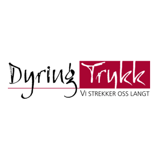Dyring Trykk Logo PNG Vector