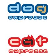 Dog, Cat Express Logo PNG Vector