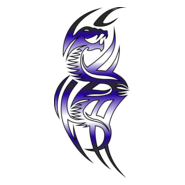 Dragon Tattoo Logo PNG Vector
