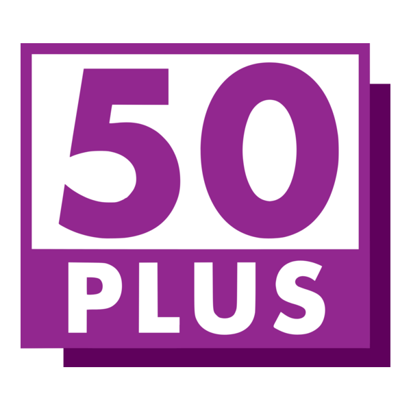 50 Plus Logo PNG Vector