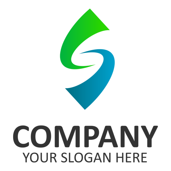 Abstract Letter S Company Logo PNG Vector