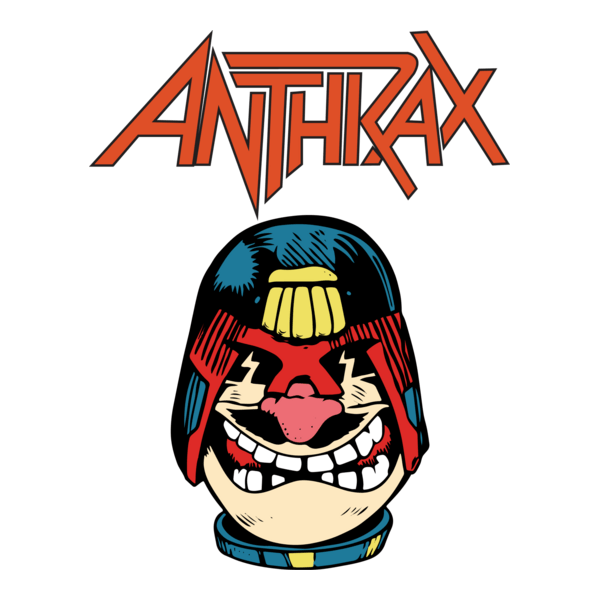 Anthrax Judge Dredd Not Man Logo PNG Vector