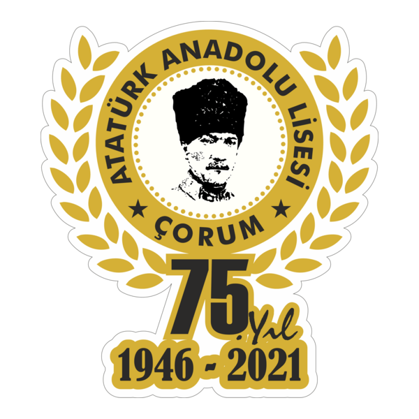 Atatürk Anadolu Lisesi 75.YIL Logo PNG Vector