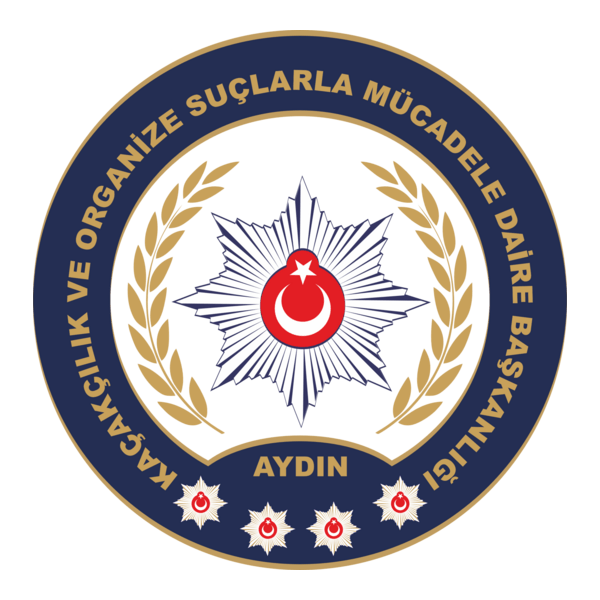 Aydın kacakcılık ve organize suçlarla mücadele Logo PNG Vector