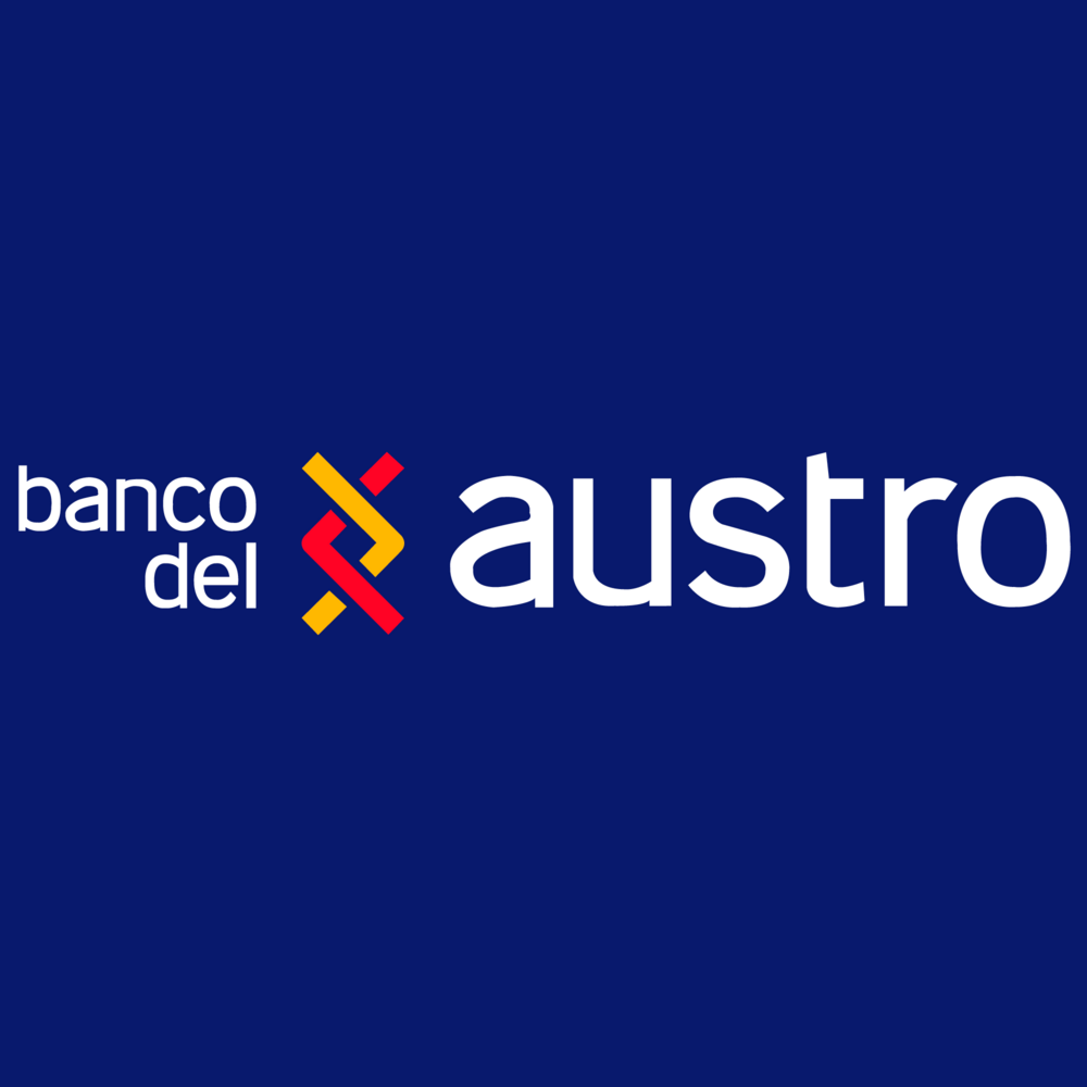 Banco del Austro nuevo fondo azul Logo PNG Vector