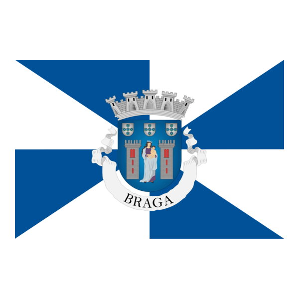 Bandeira Cidade de Braga Logo PNG Vector