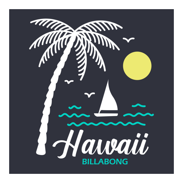 BILLABONG HAWAI BEACH SUNSET Logo PNG Vector