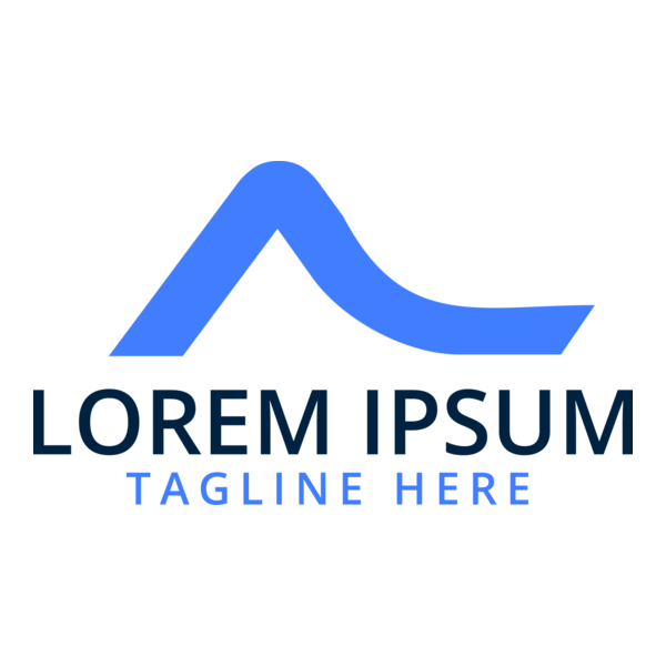 Blue Letter A Company Logo PNG Vector